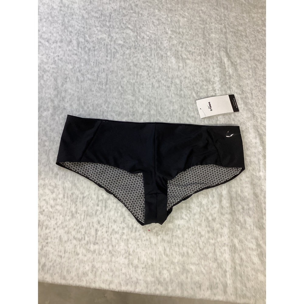Nike Swim Hydralock Anti-Slip Bikini Bottoms Black XL NESSA005